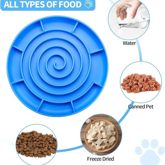 Soft Silicone Slow Feeder Pad with Suction Cups for dogs  NEW - Picture 6 of 6